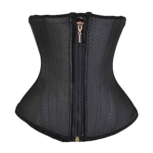 Faja moldeadora negra inspirada en la moda de pasarela de 24 cm con 9 varillas, cierre de cremallera para entrenamiento deportivo 821-24cm-48 3Hook - Product Image 5