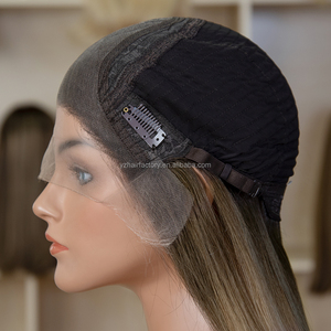 Luxury & smooth Self-production & sales Premium <b>Lace</b> Silk Top Long European Russian Human Hair Kosher Jewish <b>Wigs</b> - Product Image 5