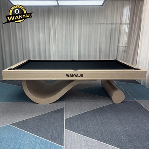 <span class=keywords><strong>Table</strong></span> de billard moderne sur mesure de haute qualité pour usage domestique/commercial, avec pieds en bois massif et plateau en ardoise, convertible 3-en-1 - Product Image 1