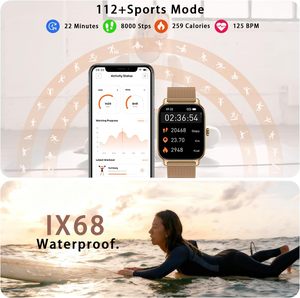 Montre connectée P125 pour femmes et hommes, fitness, répondre aux appels, montres numériques pour hommes, étanche, montre connectée de course pour Android et <span class=keywords><strong>iPhone</strong></span> - Product Image 3