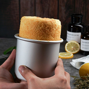 Suministro Directo: Molde Redondo <span class=keywords><strong>de</strong></span> Aluminio para Bizcochos, Bandeja Profunda para Hornear Pasteles, Platos Metálicos para Hornear Pan y Bizcochos con Fondo Desmontable - Product Image 2