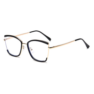 <span class=keywords><strong>Monture</strong></span> de Lunettes en Métal Grande Taille Style <span class=keywords><strong>Papillon</strong></span> pour <span class=keywords><strong>Femme</strong></span>, Lunettes Tendance Photochromiques Anti-Lumière Bleue - Product Image 3
