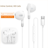 Écouteurs intra-auriculaires filaires en gros avec microphone et connecteur Type C pour iPhone et Android – Fonctionnalités musicales