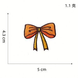 Patchs décoratifs brodés en vinyle thermocollants pour T-shirts, sweats à capuche, et patchs nœuds pour porte-clés - Product Image 2