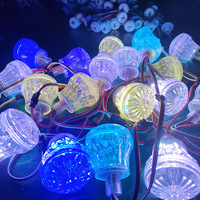 12V Cabochon Led Point Light 60mm 5050 RGB Étanche 24v Led Ampoule Avec Profil En Aluminium Amusement Ride Led Pixel Point Light