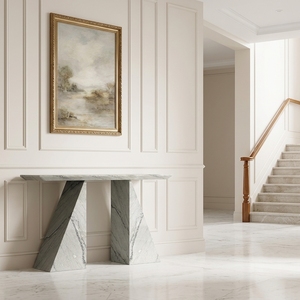 <span class=keywords><strong>Console</strong></span> d'entrée en marbre gris <span class=keywords><strong>moderne</strong></span>, durable et de haute qualité, pour la maison et l'atelier - Product Image 1