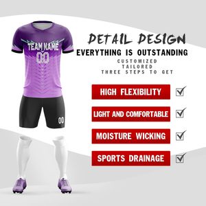 Maillot de football personnalisé unisexe à col en V, sublimé, 180g, anti-transpiration, vêtements de sport avec nom et numéro personnalisés - Product Image 1