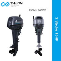 Nouveau moteur hors-bord pour bateau CG Marine 2 temps 15 CV essence 246 CC avec démarrage manuel/électrique pour la pêche et les bateaux pneumatiques