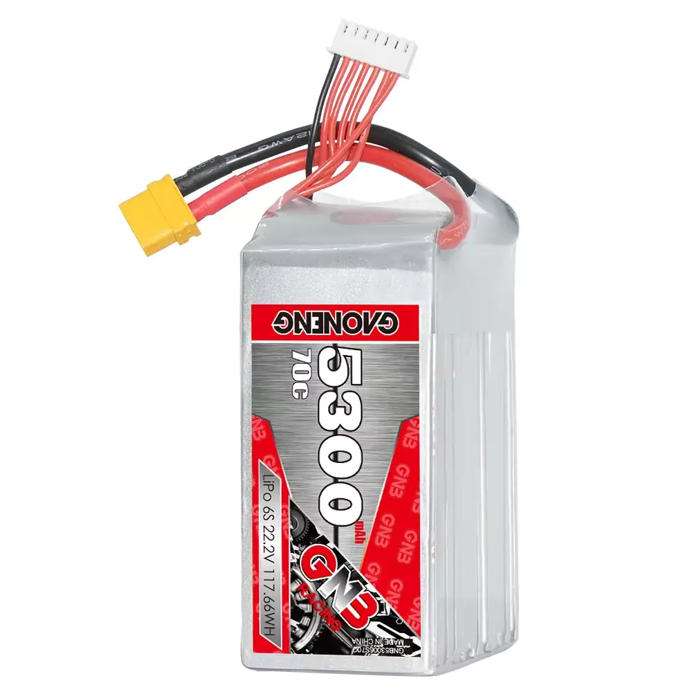 5300mah 22.2v 6s 70c Cabled Xt60 Shorty Pack Lipo Battery Soft Pack Customize Rc Car Drone Gnb Gaoneng