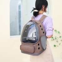 Sac à dos pour chat et animal de compagnie, OEM ODM, tendance, extensible, souple, transparent, respirant, portable, écologique, avec fermeture éclair, idéal pour l'extérieur