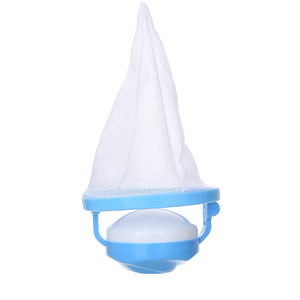 Removedor de pelusas, filtro flotante redondo de plástico para lavadora, accesorio de limpieza portátil verde, azul y rosa - Product Image 5