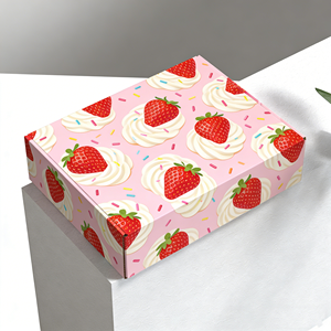 Boîte en papier écologique pour aliments pour bébés, avec impression sérigraphique personnalisée du logo, design beauté, qualité alimentaire, pour donuts et sucreries - Product Image 5