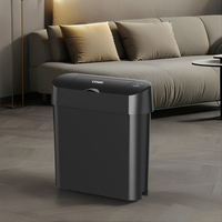 Poubelle intelligente à activation par capteur CDWK (d'origine noire) 15L, résistante à l'eau, écologique, design moderne pour un usage domestique
