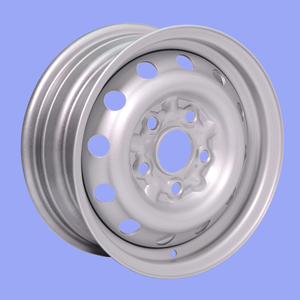 Roue en acier 14 pouces 14x 5.5j, 5 trous, 5x120mm, 40 jantes en argent - Product Image 3