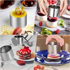 24-teilige Mousse-Ring-Backwerk zeuge aus rostfreiem Stahl Runde Kuchen form und Falt bonbon form für <span class=keywords><strong>Amazon</strong></span> Metal-Backwerk zeuge - Product Image 4