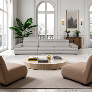 خضراء حديثة عصرية مكونة من ثلاثة مقاعد مع روض جماليات داخلية دولية - Product Image 5