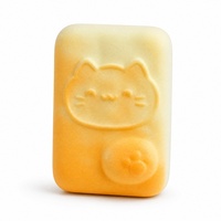 Bloc de mousse à rebond lent en forme de chat, jouet anti-stress souple pour le bureau, compagnon de bureau pour les journées chargées, jouet sensoriel relaxant