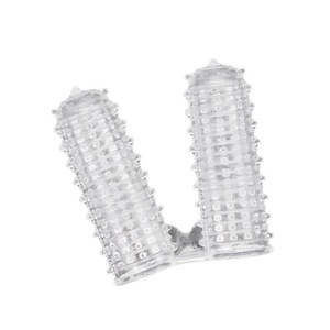 Two Finger <b>Cot</b> Soft Rubber Roll Shape with Needle Detection for Women Intimates Accessories - Product Image 2