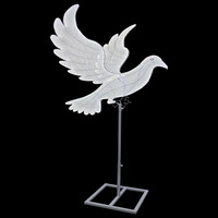 Nouveaux accessoires de décoration de mariage, scène de lieu, pigeons lumineux, lumières de route, zone d'accueil de mariage, lumières décoratives