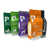 Sacs d'emballage personnalisés pour aliments pour animaux de compagnie, imprimés en héliogravure, 2,72 kg, recyclables, à fond plat, avec valve et fermeture éclair, pour chiens/chats