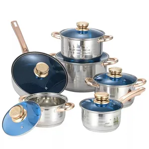 Factory Casserole ollas kinox cookware 18 10 stainless steel cookware Set