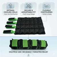 Bottes de glace pour chevaux, bandages de compression froide, compresses de gel réutilisables pour le gonflement et la récupération des blessures équines