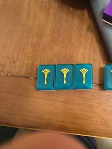 Nouvel ensemble de mahjong américain 2026, sculpté à la main en nacre, motif couronne européenne, cadeau exquis, luxe abordable, OMM - Product Image 2
