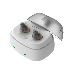 Tai âm thanh khuếch đại âm lượng có thể điều chỉnh Mini CIC vô hình bên trong tai trợ thính cho người cao tuổi điếc Máy trợ thính Otc