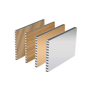 Chất lượng cao gỗ màu nhôm tổ ong Bảng điều khiển cho tàu tường phân vùng trang trí tường mái bánh sandwich Bảng điều khiển - Product Image 1