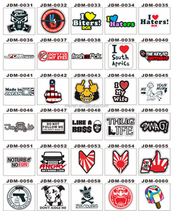 1000 + pegatina JDM de diseño personalizado, pegatinas de tendencia de dibujos animados, coche, camión, portátil, equipaje, pegatina reflectante de PVC - Product Image 1
