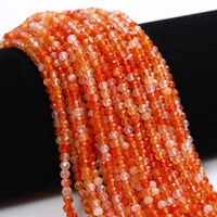 Perles facettées de 3 mm en pierres précieuses naturelles authentiques, plus de 100 choix de pierres taillées, quartz, améthyste, rubis, lapis-lazuli, pour la fabrication de bijoux
