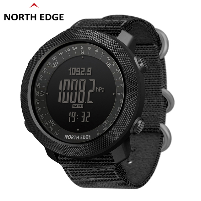 NORTH Edge APACHE Mens Smart Watch Waterproof 50m Clock Compass Altimeter Barometer Pedometer Running Digital Smartwatch