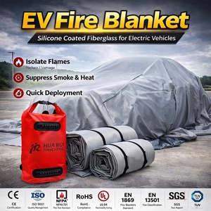 Couverture anti-feu pour véhicule en <span class=keywords><strong>fibre</strong></span> <span class=keywords><strong>de</strong></span> <span class=keywords><strong>verre</strong></span> Huarui certifiée CE, OEM ODM, 6*8m, avec logo personnalisé, en <span class=keywords><strong>fibre</strong></span> <span class=keywords><strong>de</strong></span> <span class=keywords><strong>verre</strong></span> enduite <span class=keywords><strong>de</strong></span> silicone, directement <span class=keywords><strong>de</strong></span> l'usine - Product Image 1
