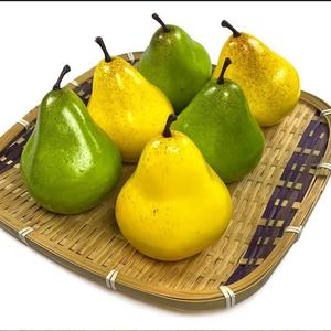 Lotto di frutta artificiale 6 pere finte finte prugne di <span class=keywords><strong>fico</strong></span> puntelli di mela Set di decorazioni realistiche - Product Image 6