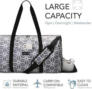 Sac de sport imperméable gratuit avec compartiment à chaussures, sac de voyage personnalisé avec logo d'usine - Product Image 2