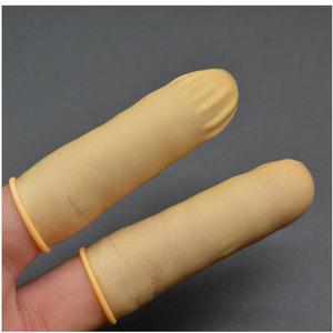 The Latex Finger Cots One Size Beige Industrial Use Anti Static <b>Dust</b> Free <b>Powder</b> Free - Product Image 5