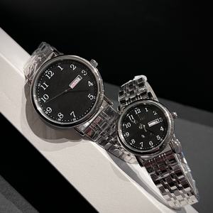 Para Longines. Reloj de Lujo de Primera Calidad, Movimiento de Cuarzo de Precisión, Correa de Acero Inoxidable, Esfera Texturizada, Ventana de Doble Calendario - Product Image 3