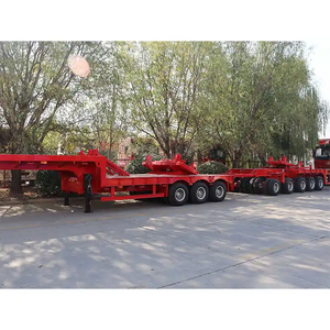 Remolque de plataforma baja hidráulica de 1-2 toneladas para trabajo pesado con cuello de cisne, 12.5x2.5x1.5m, Shandong Fengniao - Product Image 5