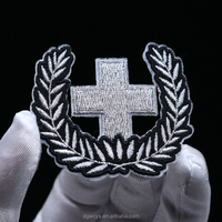 Badge brodé personnalisé en 3D avec logo, appliqué, éco-responsable, brodé à la machine, motifs de brosses à dents avec strass pour la décoration de chapeaux