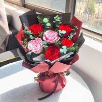 Untuk Buket Mawar Abadi Bestseller Lintas Negara, Hadiah Hari Valentine, Hari Ibu, Hadiah untuk Pacar, Bunga Awet