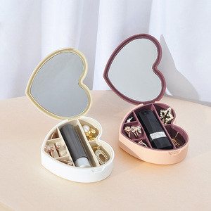 Portagioie portagioie portagioie da viaggio per <span class=keywords><strong>bambina</strong></span> collana di rossetto orecchini multifunzione scatola di gioielli all'ingrosso - Product Image 2