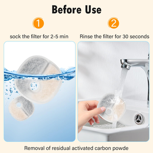 Fuente de Agua Portátil para Gatos con 4 Filtros de Carbón Activado para Purificación, Bebederos y Comederos para Mascotas - Product Image 5