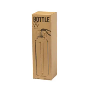 Bottiglia d'acqua in alluminio riciclato, merchandising sostenibile - Product Image 3