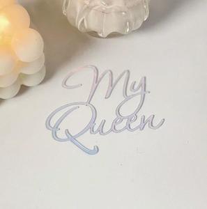 Decorazioni per Torte in Acrilico 'Happy Birthday My Queen' Molto Vendute, Accessori per Feste di <span class=keywords><strong>Compleanno</strong></span> - Product Image 4