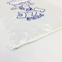 Sacs à glace réutilisables en PE de qualité alimentaire, robustes et personnalisés, avec cordon de serrage, impression en gravure, logo, certifiés ISO9001, épaisseur personnalisée