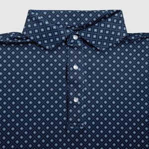 Polo de golf pour homme 120 g/m² uni, respirant, à motif floral, avec boutons, design sublimé, pas cher, avec boutons-pression en nacre pour bébé - Product Image 1