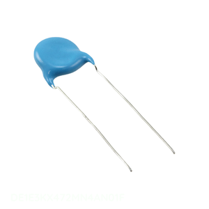 Manufacturer Channel Radial Disc Through Hole 4700 pF CAP CER 4700PF 250V RADIAL DE1E3KX472MN4AN01F Ceramic Capacitor - Product Image 1