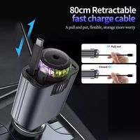 Diffuseur de parfum pour voiture, diffuseur d'air intelligent pour voiture, charge rapide Type-C 5V3A, câble rétractable, durable