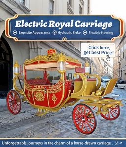 Fabricante de Carruajes Reales, Vehículo Eléctrico para Bodas, Vagoneta Eléctrica para Turismo, Carruaje Eléctrico sin Caballos - Product Image 4