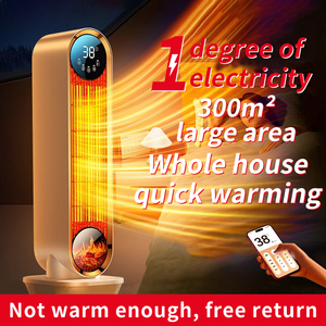 PTC keramische verwarming met afstandsbediening, digitale bediening, 1200W, draagbare compacte ruimteverwarmer, kamer radiator, winter, huishoudelijk - Product Image 2